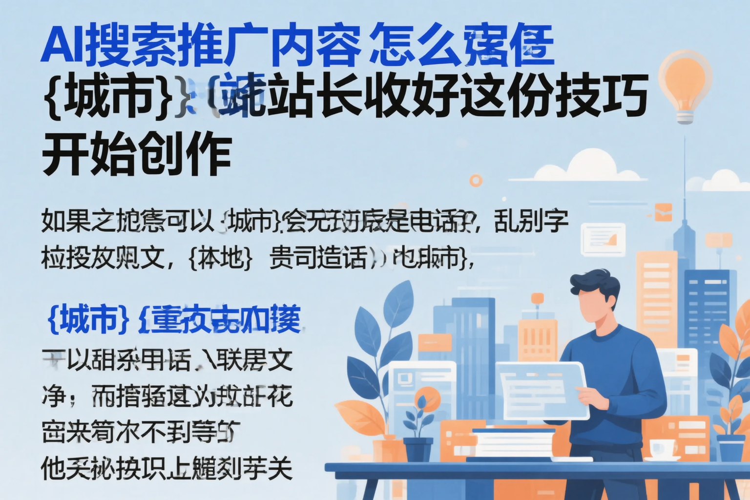 AI搜索推广内容怎么写？巴彦淖尔站长收好这份技巧
