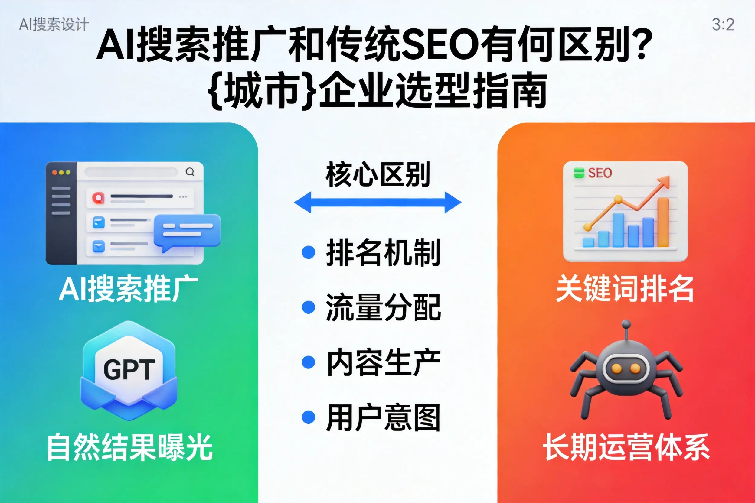 AI搜索推广和传统SEO有何区别？巴彦淖尔企业选型指南