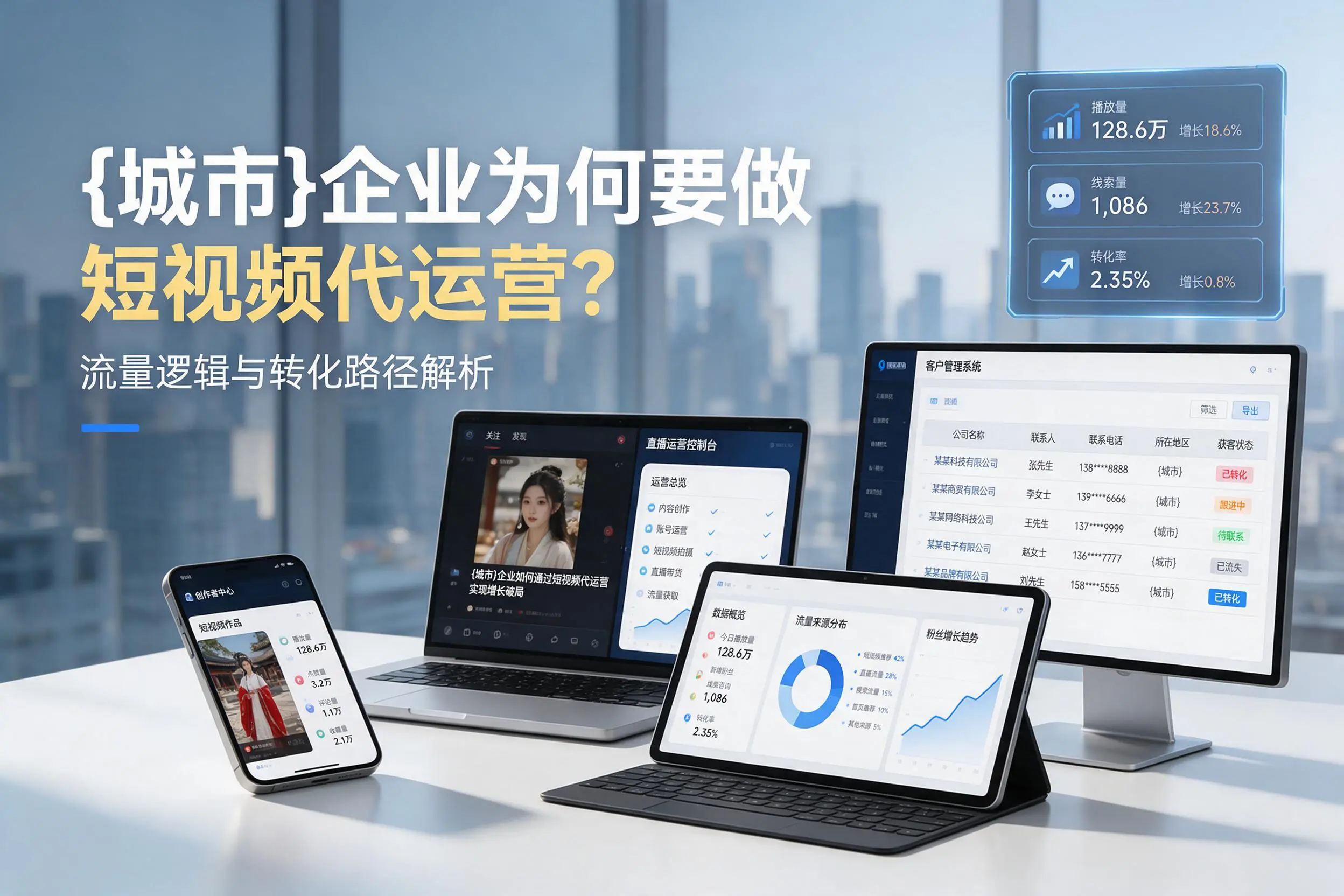 巴彦淖尔企业为何要做短视频代运营？流量逻辑与转化路径解析