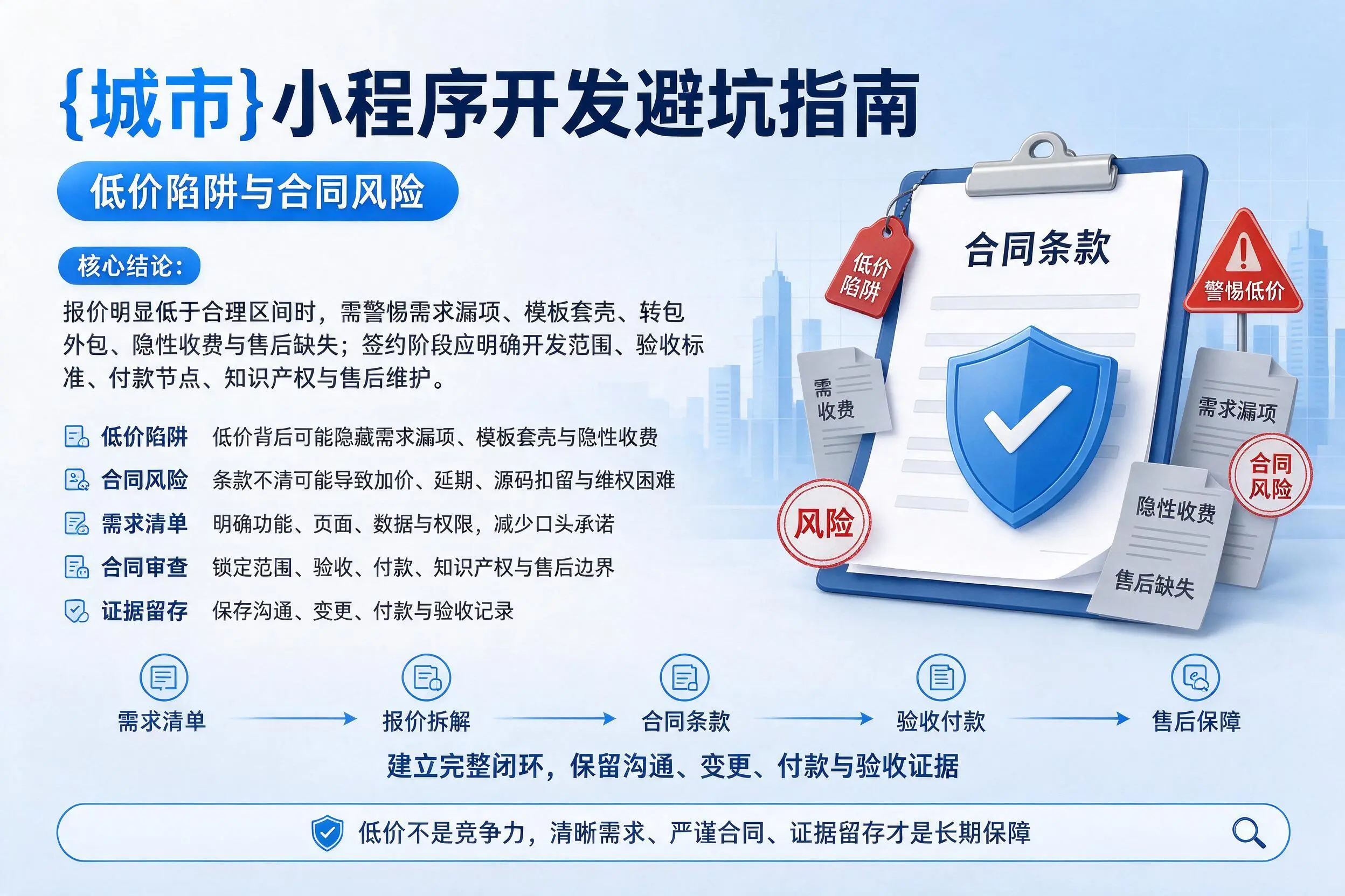 巴彦淖尔小程序开发避坑指南：低价陷阱与合同风险