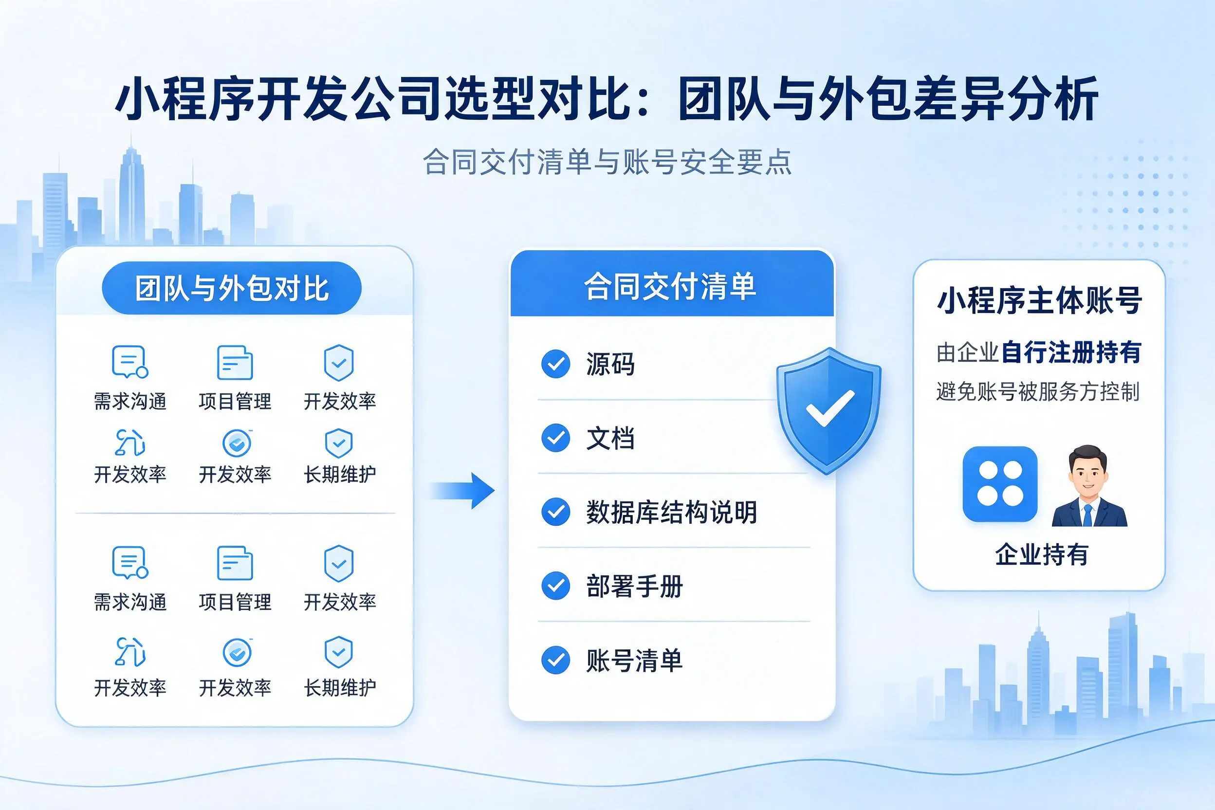 巴彦淖尔小程序开发公司选型对比:团队与外包差异分析