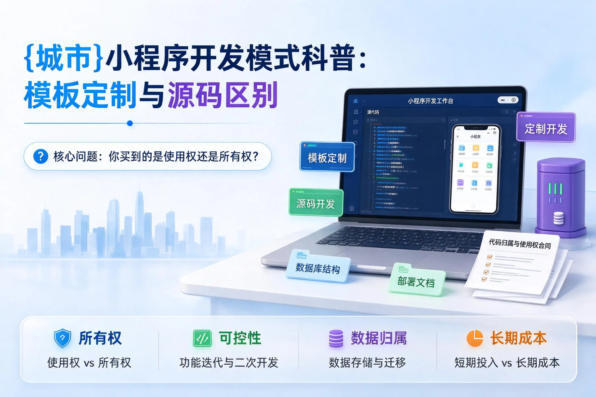 巴彦淖尔小程序开发模式科普:模板定制与源码区别