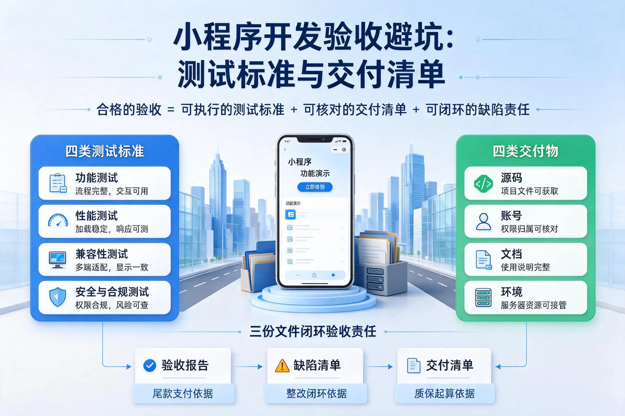 巴彦淖尔小程序开发验收避坑：测试标准与交付清单