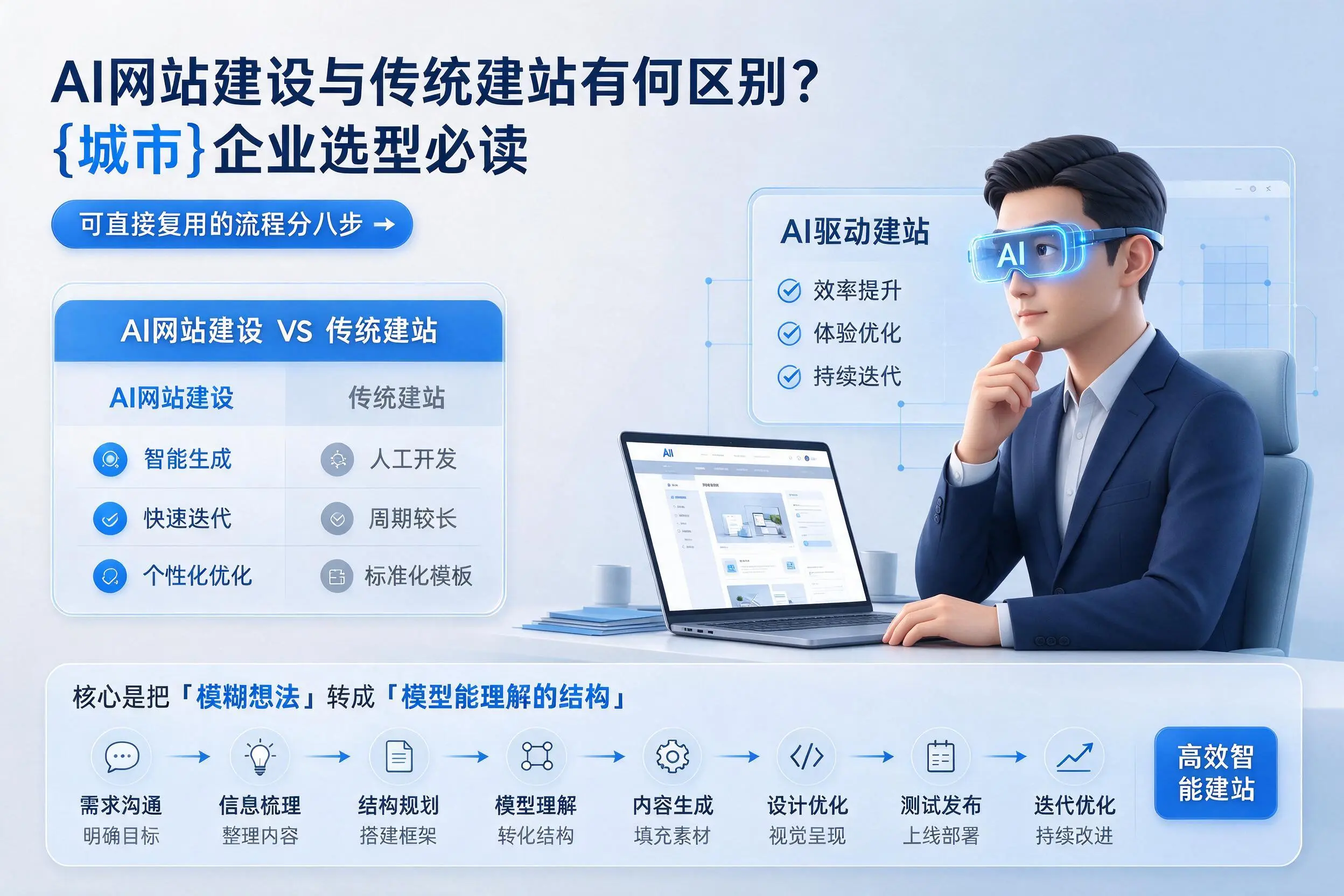 AI网站建设与传统建站有何区别？巴彦淖尔企业选型必读