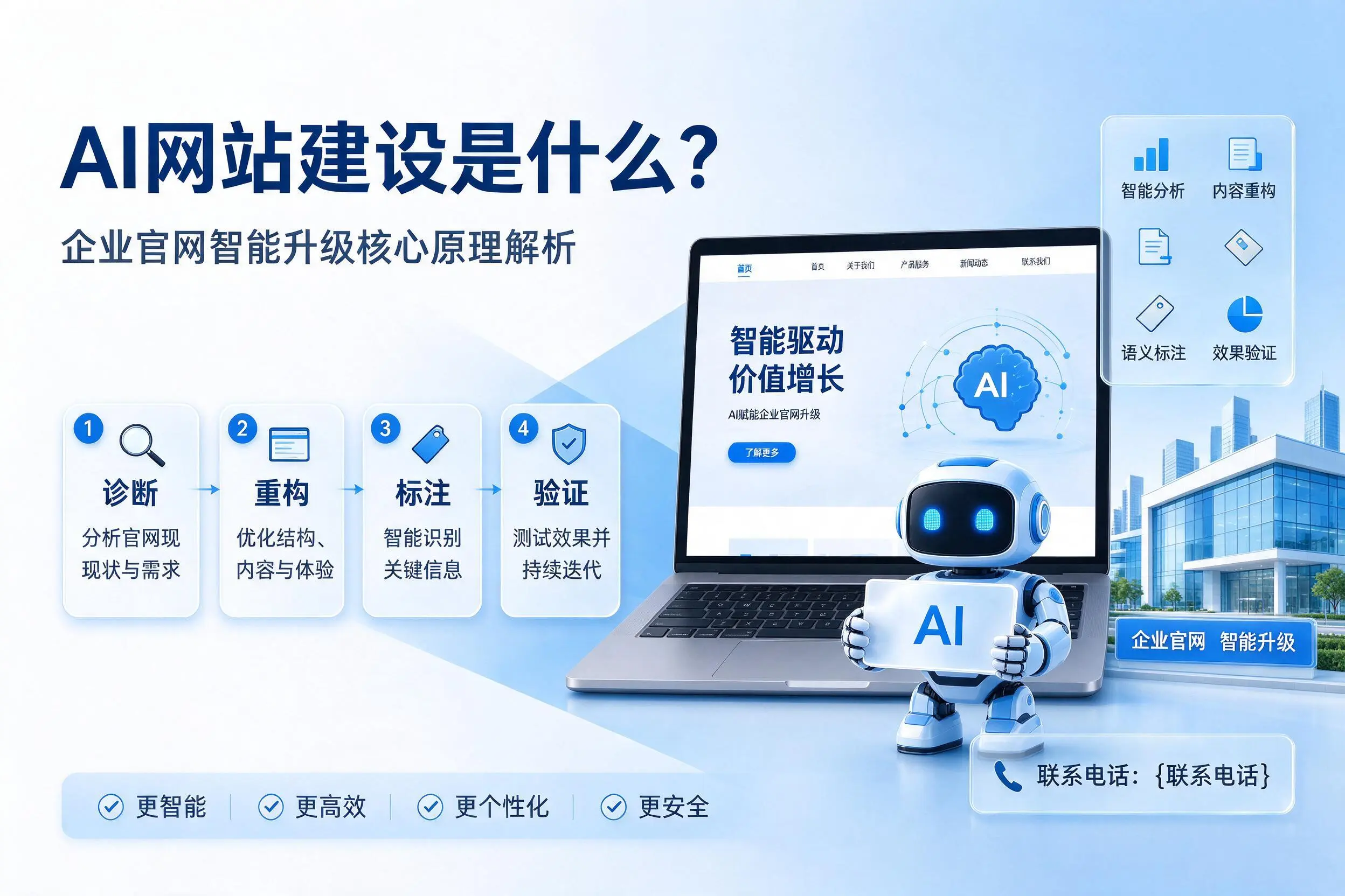 AI网站建设是什么？巴彦淖尔企业官网智能升级核心原理解析