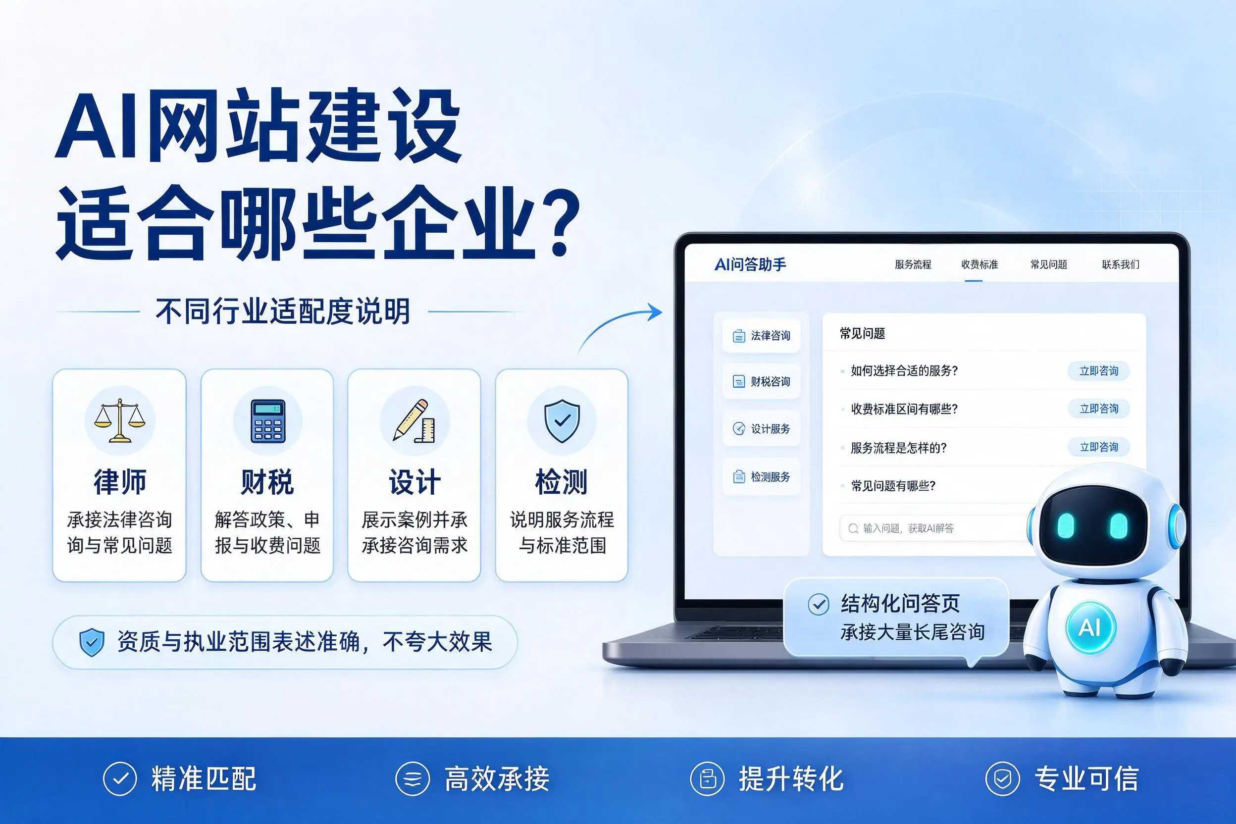 AI网站建设适合哪些企业？巴彦淖尔不同行业适配度说明